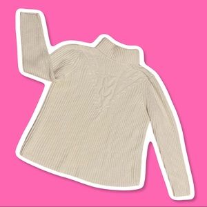 Lands’ End baumwolle turtleneck knit sweater